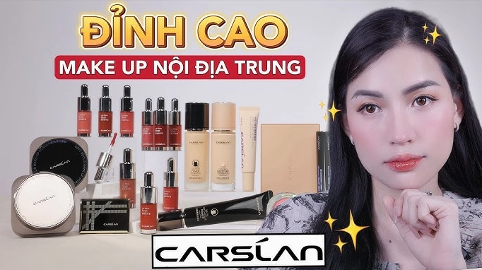 Cận cảnh sản phẩm trang điểm của Carslan