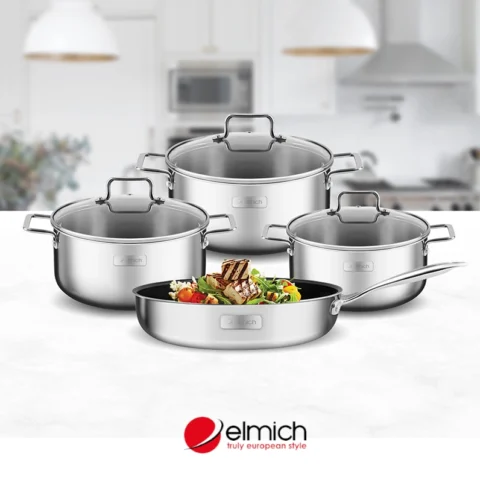 Elmich của nước nào? Hé lộ nguồn gốc và chất lượng vượt trội 2026 Chất liệu Inox cao cấp của nồi Elmich