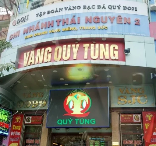 Cửa hàng vàng Quý Tùng tại Thái Nguyên