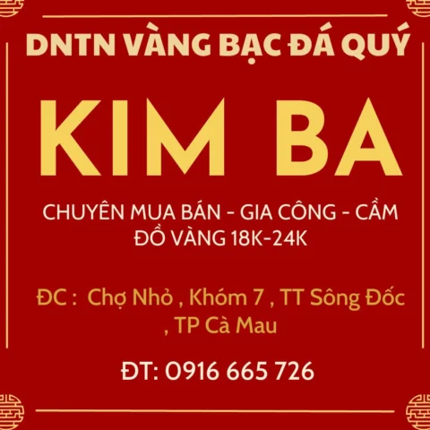 Cửa hàng vàng tại Cà Mau