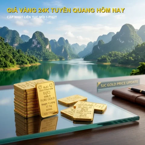 Giá vàng 24k tại Tuyên Quang hôm nay