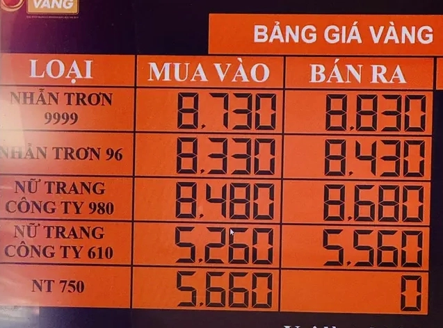 Giá vàng SJC hôm nay tại Nha Trang năm 2026