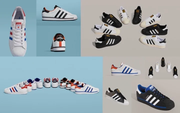 Adidas của nước nào? Hé lộ lịch sử thương hiệu thể thao toàn cầu Giày Adidas Superstar với ba sọc đặc trưng