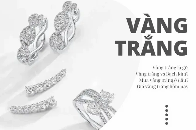 Hình ảnh vàng trắng 18k sang trọng
