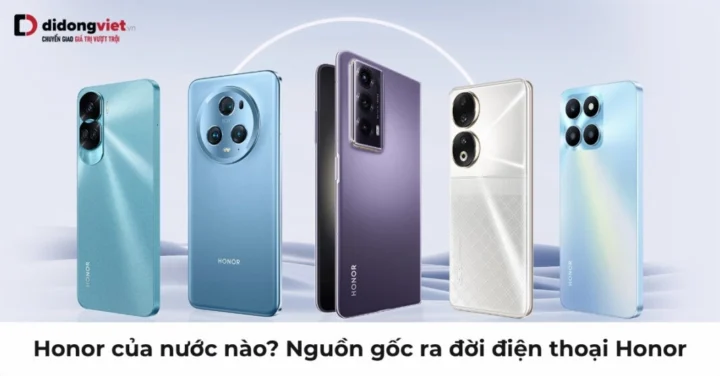 Điện thoại Honor với thiết kế hiện đại