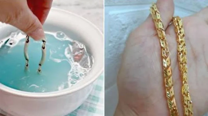 Làm sạch vàng 18k bằng dung dịch amoniac an toàn