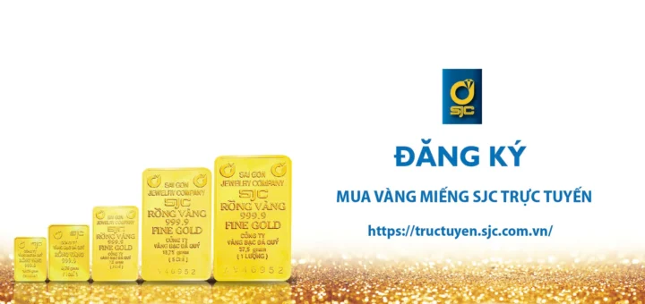 Logo SJC và thông tin giá vàng trực tuyến