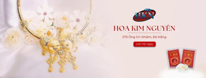 Logo tiệm vàng Hoa Kim Nguyên