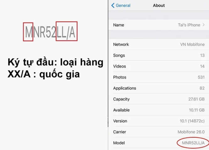 Mã máy iPhone đa dạng