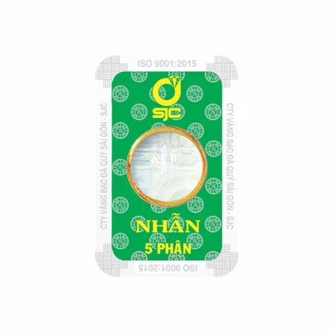 Miếng vàng SJC 5 phân và các yếu tố ảnh hưởng giá.