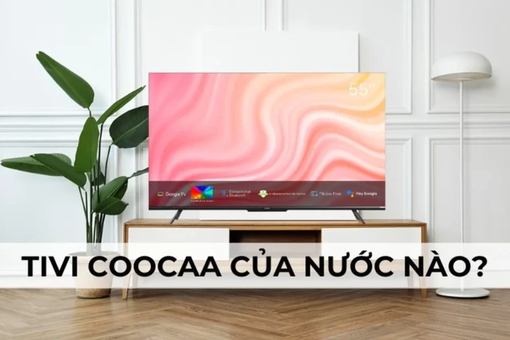 Người dùng đang trải nghiệm tivi Coocaa