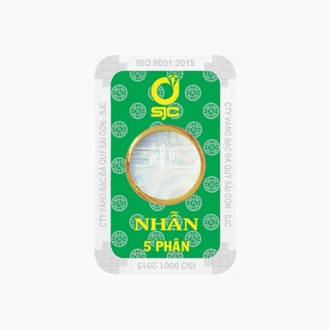 Nhẫn vàng 5 phân kiểu dáng hiện đại