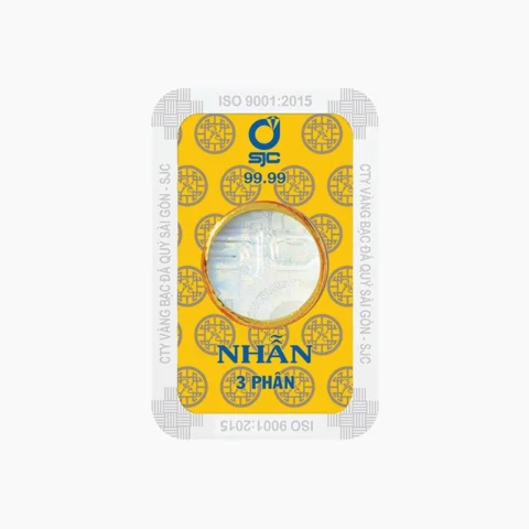 Sản phẩm vàng 3 phân SJC