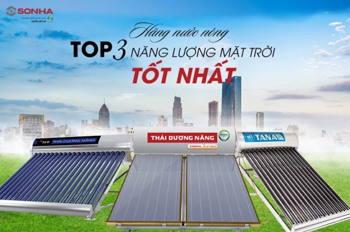 So sánh các loại máy nước nóng năng lượng mặt trời