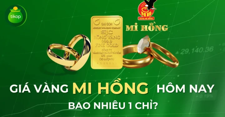 So sánh giá vàng Mi Hồng với vàng 18k, 24k