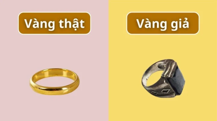 Thử vàng bằng chanh hoặc giấm
