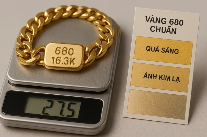 Vàng 680: Giải Mã Sức Hút Của Kim Loại Quý Năm 2026 Trang sức vàng 680 tinh xảo