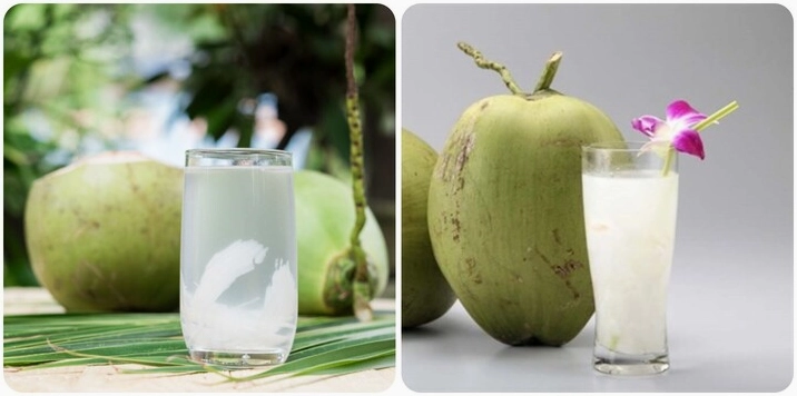 Uống nước dừa vào buổi sáng sớm