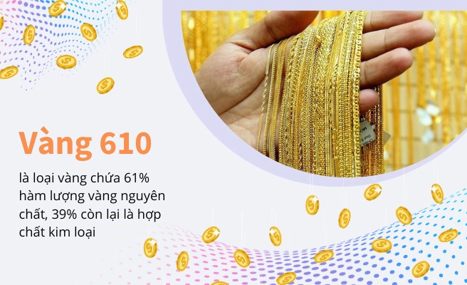 Vàng 610 là gì và đặc điểm