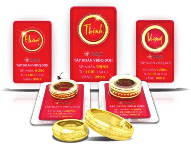 Vàng nhẫn Hưng Thịnh Vượng 24K